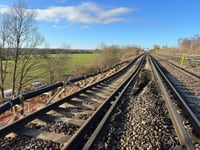 Video: New track to be laid so more trains can run past Hook landslip