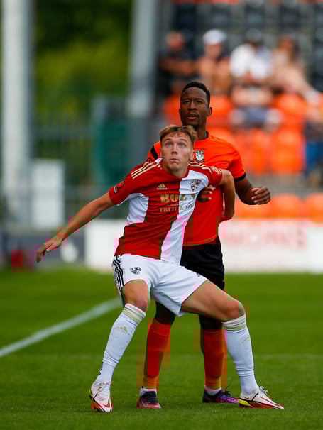 Woking defender Dan Moss.