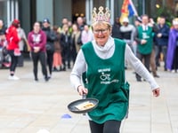 Go flat out to enter town pancake race