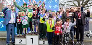 Pupils run their socks off to raise funds for Knaphill schools