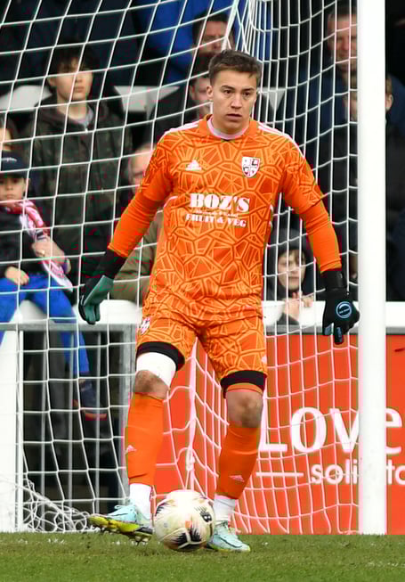 Woking keeper Will Jaaskelainen.