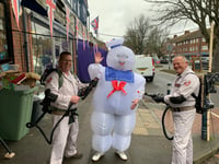 That's the spirit: Ghostbusters answer call on Red Nose Day 