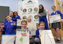 Pupils help teacher get set for charity mountain challenge