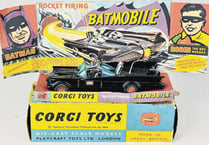 Holy classic toy! Corgi Batmobile could sell for £200 at local auction