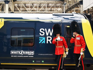 Armed Forces train it to London for the Coronation