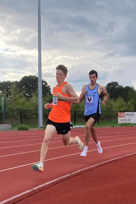 Woking AC’s Martin Sunderland starred in the under-20 men’s 3,000m in Brighton