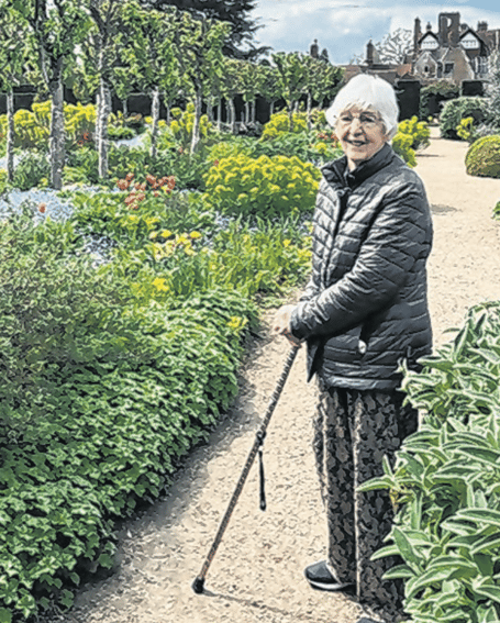 Margot Craig at Loseley House, which she always enjoyed visiting
