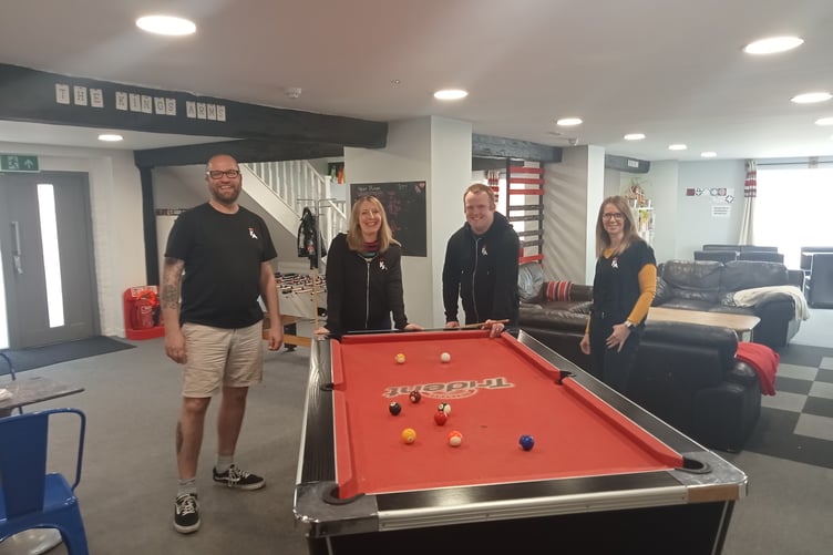 The King’s Arms, Vicarage Hill, Alton, youth work team. From left: Dom Clarke, Ali Vaughan, Matt Beveridge, Jen Hammersley.