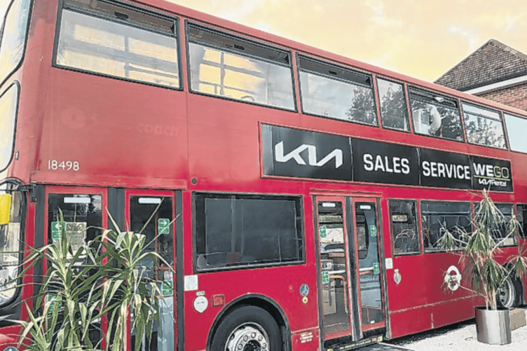 Customers and staff like West End Garage’s temporary workspace