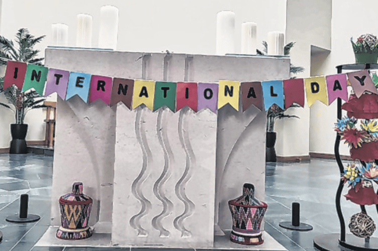 More than 75 nations were represented at the international Mass