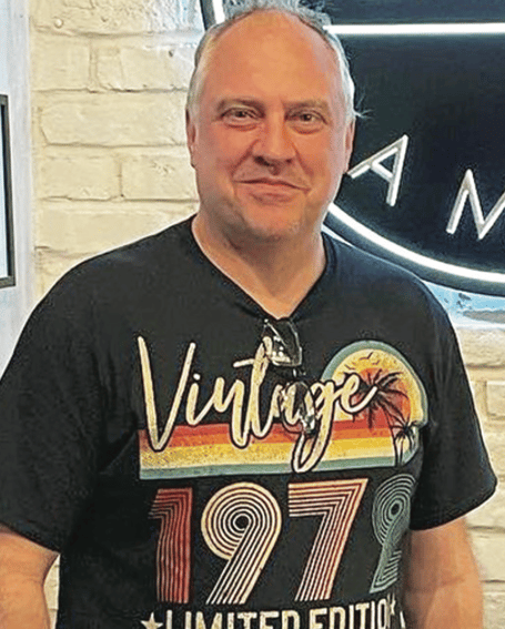 Ralph Risk, who has issued an all-comers tennis challenge