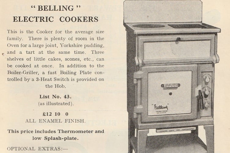 A Belling electric cooker from the 1930s
