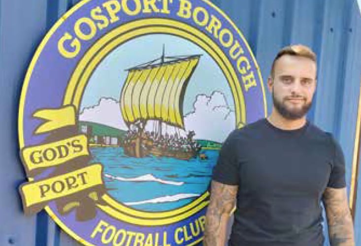 Pat Suraci at Gosport Borough FC, June 2023.