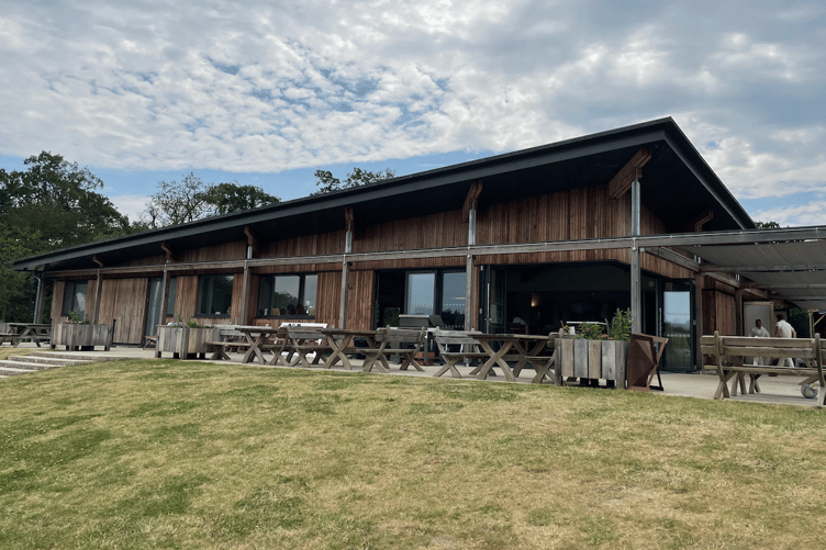 The pavilion at Valley End's Woodlands Lane