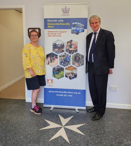 Karen Murrell and Damian Hinds.