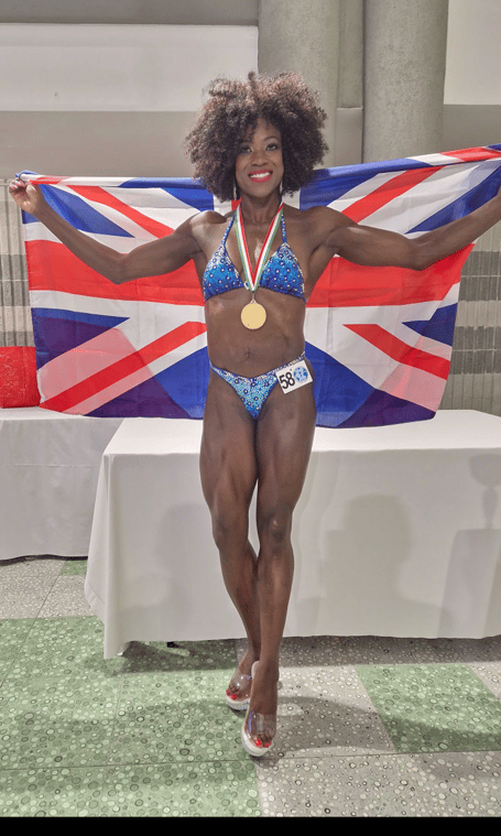 Kim Valente with her medal