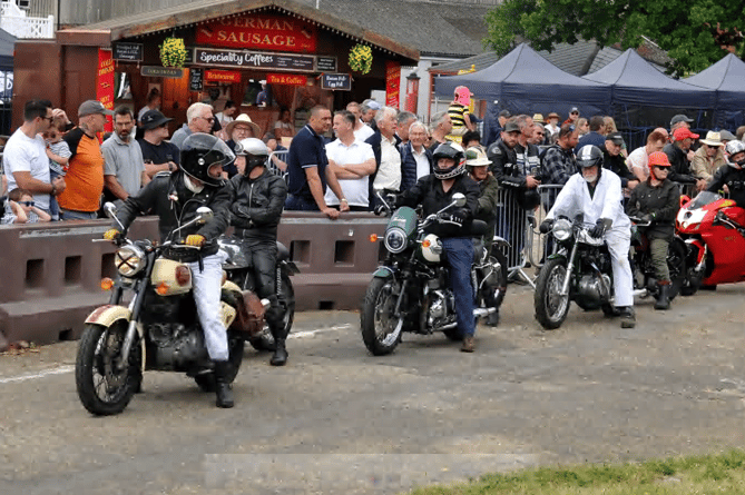 There were bikes galore for visitors to enjoy at Brooklands