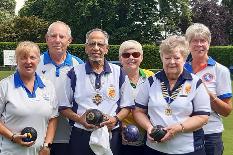 Representatives of some of the Woking teams who took part in the Mayor of Woking’s Charity Bowls