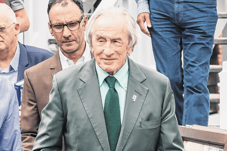 Sir Jackie Stewart joins the Tyrrell celebrations at Brooklands Museum