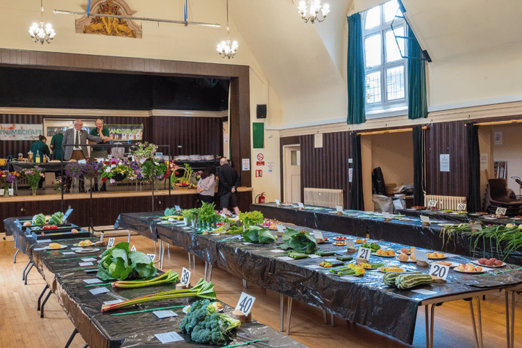 The Horticultural Show at Byfleet moved indoors