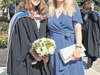 Emily follows mum and grandad in graduating from same university