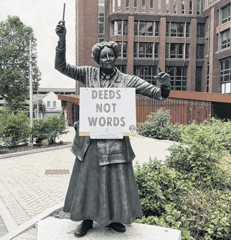 Dame Ethel Smyth was drawn into the climate change debate by Woking XR