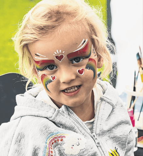 A young visitor to Horsell Village Show
