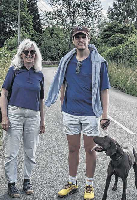 Susan Meer with her son Sam