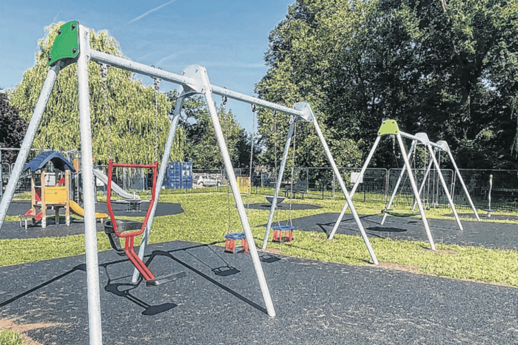 The new play area at Horsell Moor