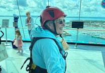 Thelma, 90, raises £2k for hospice by abseiling down Spinnaker Tower