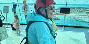Thelma, 90, raises £2k for hospice by abseiling down Spinnaker Tower