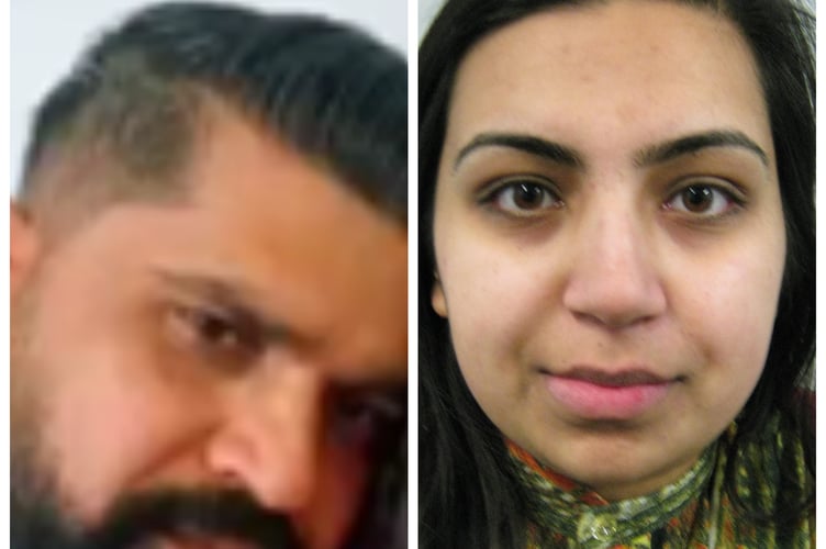 Urfan Sharif, his partner Beinash Batool