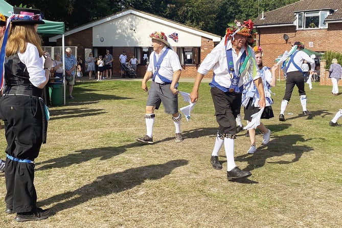 Morris dancers brave the heat at the West End, Windlesham and District Agricultural and Horticulture Society’s annual show