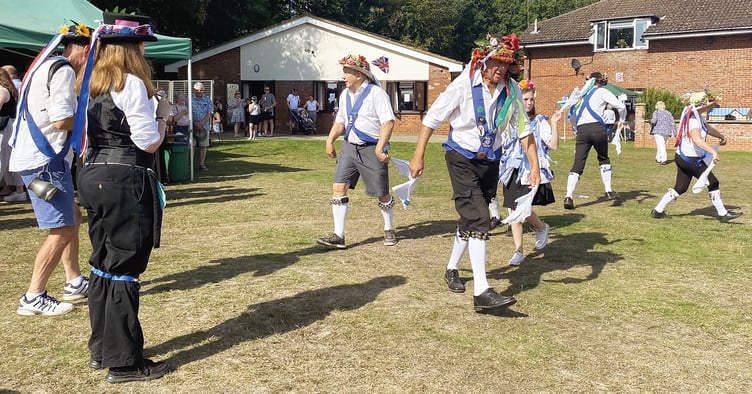 Morris dancers brave the heat at the West End, Windlesham and District Agricultural and Horticulture Society’s annual show