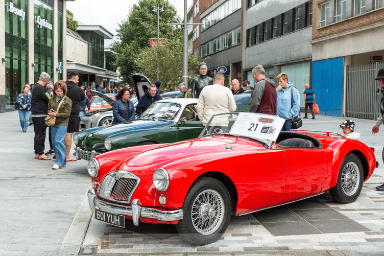 Some of the cars that featured in the showcase