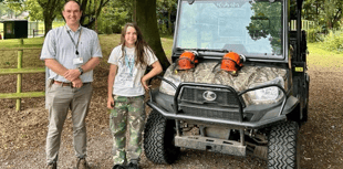 Merrist Wood arboriculture student reaches top of the tree