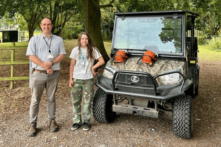 Award winner Kinga Chudziak with her nominating tutor Richard Cant