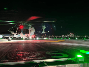 Air ambulance celebrates historic milestone of ten years night flying