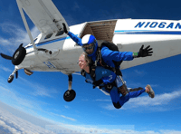 Intrepid hospice team raise £20,000 through skydive