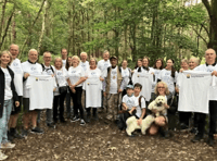 Mayor takes part in charity walk around Horsell Common