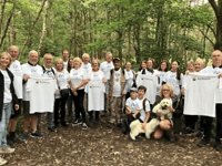 Mayor takes part in charity walk around Horsell Common