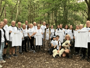 Mayor takes part in charity walk around Horsell Common