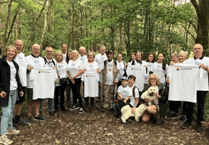 Mayor takes part in charity walk around Horsell Common
