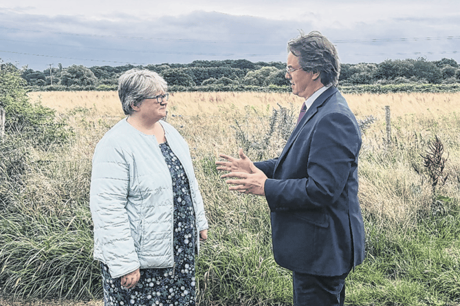 Discussions with environment secretary Thérèse Coffey in Byfleet