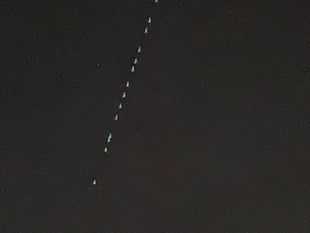 Mystery lights: Elon Musk's Starlink shines above Surrey and Hampshire