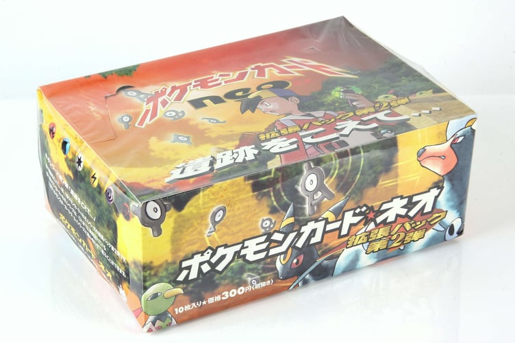 This Pokémon Crossing the Ruins sealed booster box from Japan sold for £10,400