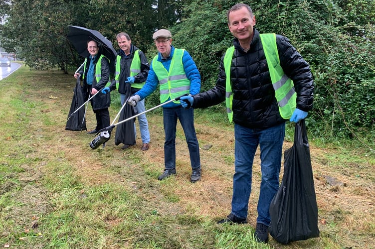 MP Jeremy Hunt is holding another round of litter-picks next month
