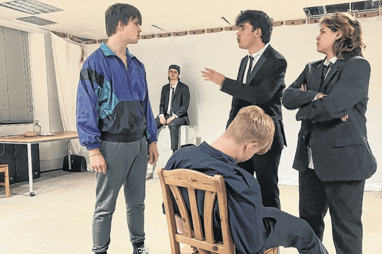 Warning: This production includes frequent strong language and swearing, gun shots, smoking and graphic violence – including the notorious razor-blade scene, pictured here