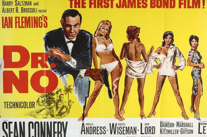 Among the James Bond memorabilia going under the hammer at Ewbank’s next week is this British quad poster promoting the film Dr. No (expected to sell for £12,000 to £15,000)