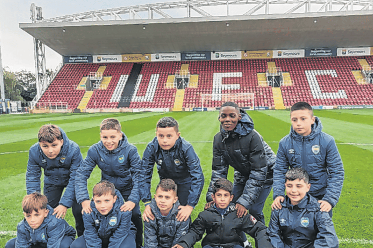 The team from Le Plessis-Robinson enjoyed visiting Woking FC